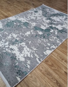 Синтетичний килим LUXURY 05917A TURQUOISE-D.GREY HB - высокое качество по лучшей цене в Украине.
